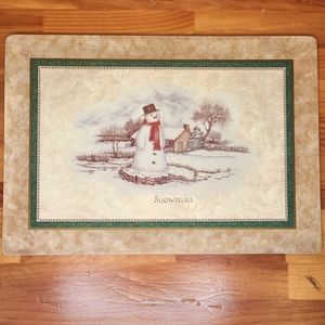 EUC Set of 4 VILLEROY & BOCH CHRISTMAS Cork backed Placemats